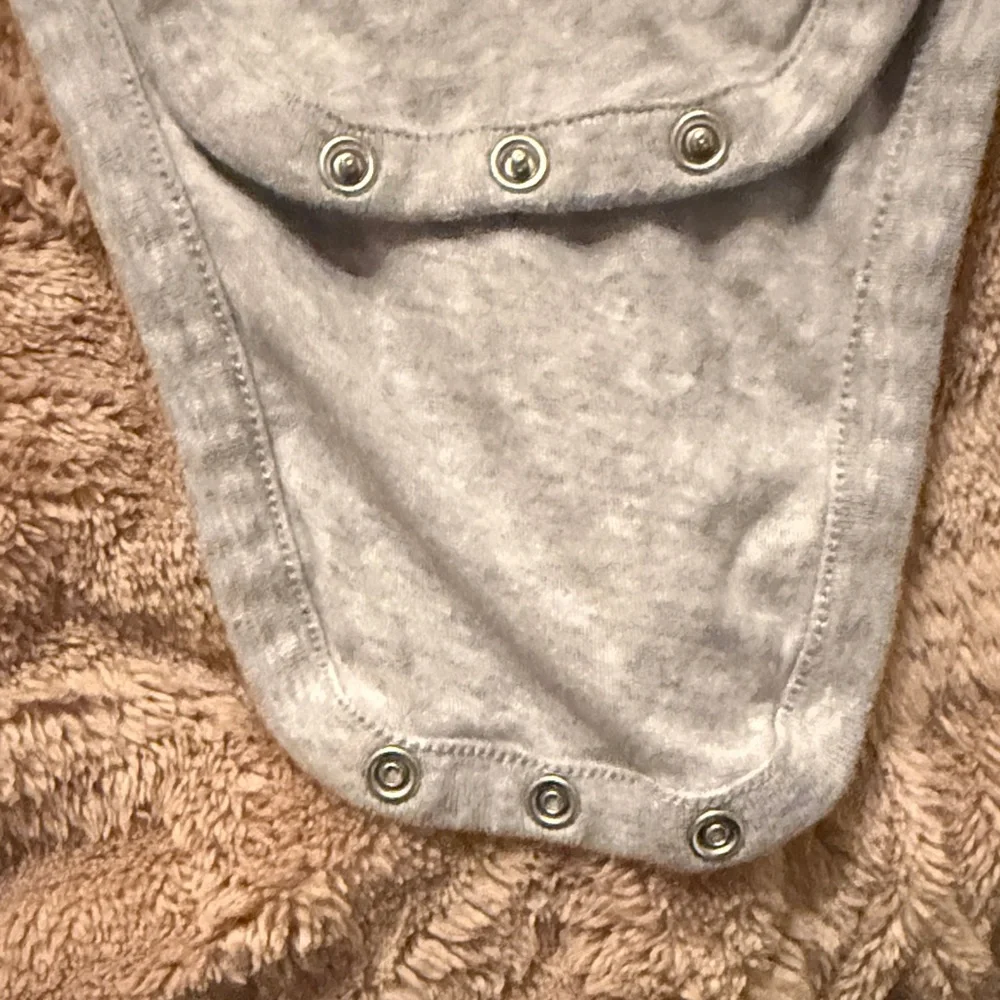 BUNDLE GET 2 Navy & GRAY  LSleeve Kids One-Piece Bodysuit - Embroidered Pocket